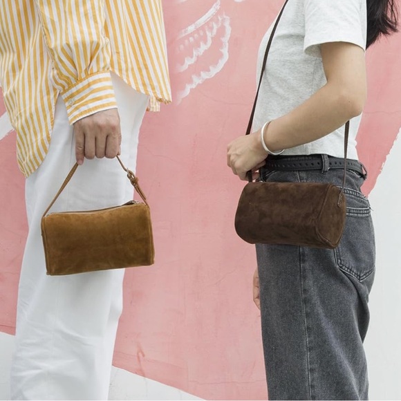 Suede Leather Crossbody Purse - Picture 3 of 4